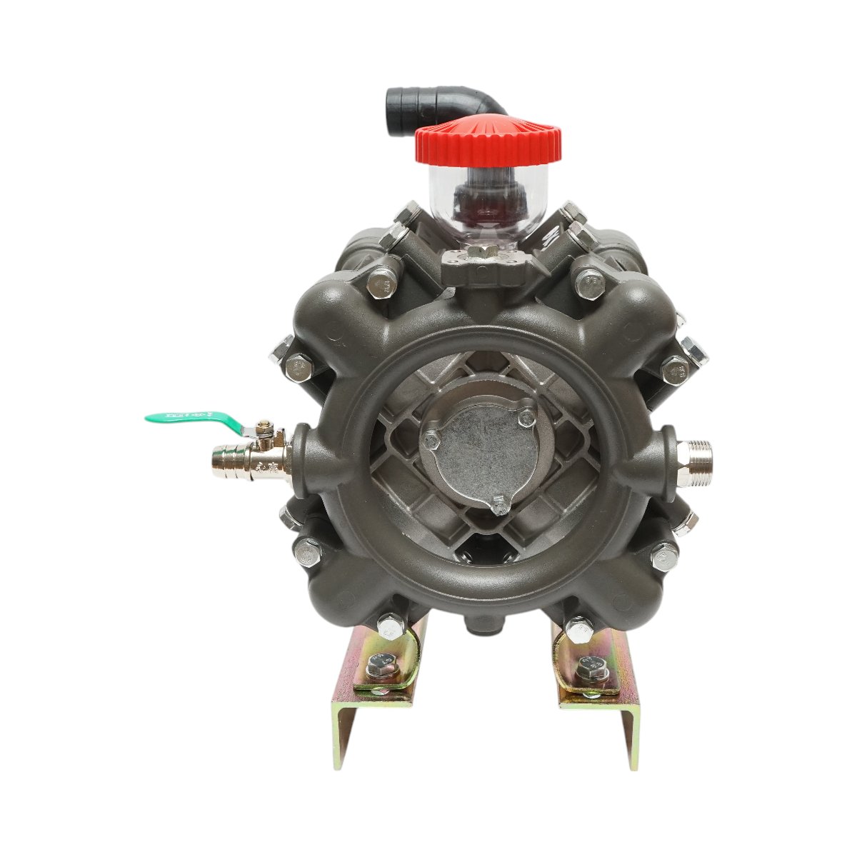 Pompa diafragmatica cu 4 membrane Z=6/8,4mm debit 120 L/min 25 bar pentru erbicidator (compatibila model polonez)